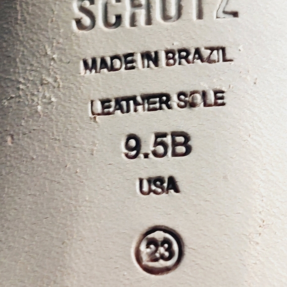 New SCHUTZ Linsey Ankle Strap High Heel Sandals In Club Red K950 - Picture 11 of 15